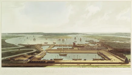 Nieuwe Dok, Wapping, 1808